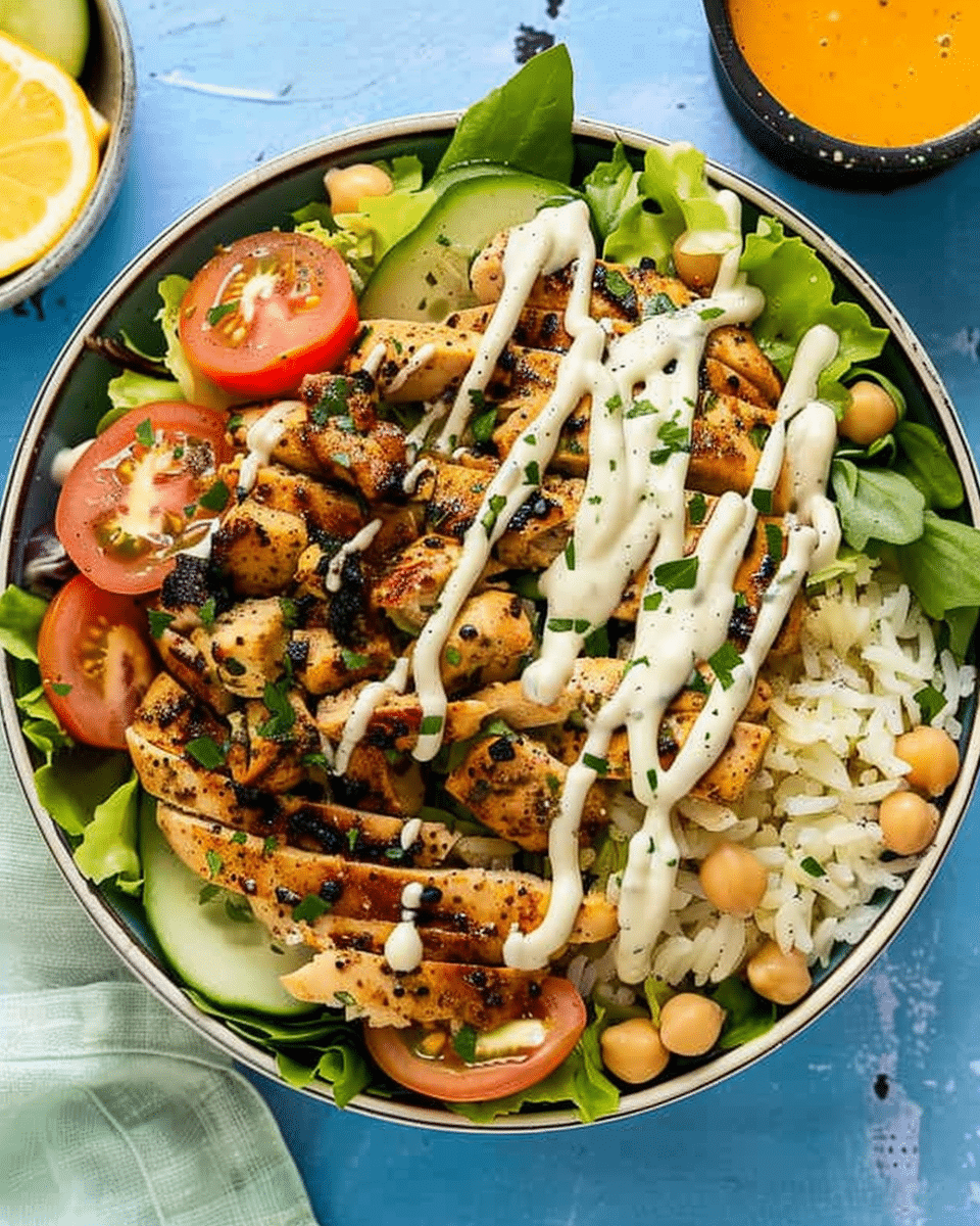 Garlicky Sumac Chicken and Chickpea Bowls