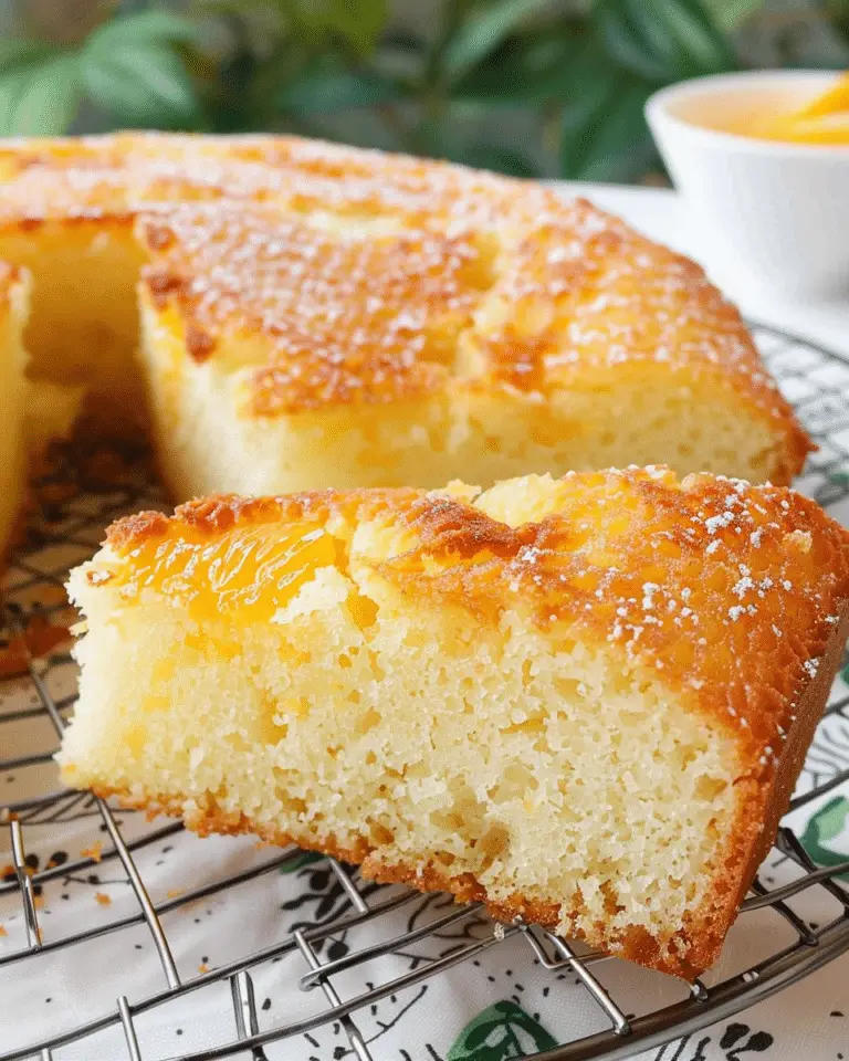 Greek Orange Semolina Cake with Orange Syrup