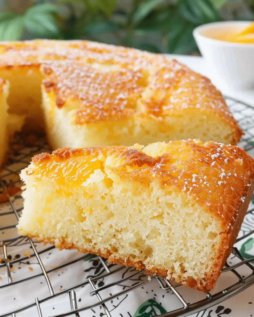 Greek Orange Semolina Cake with Orange Syrup