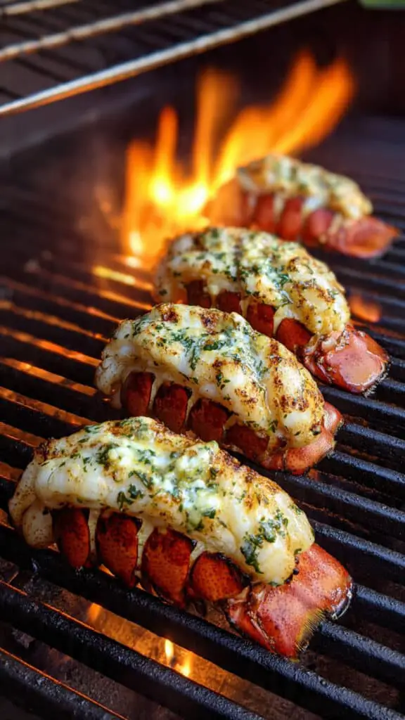 Grilled Lobster Tails with Garlic Herb Butter