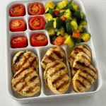 Grilled Chicken Breast with Steamed Veggie Medley