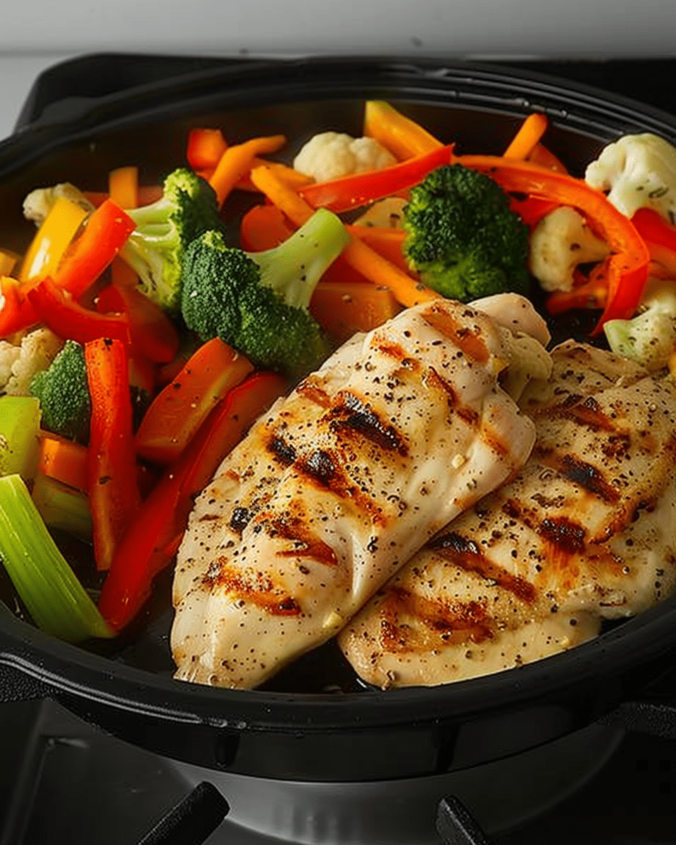 Grilled Chicken with Steamed Vegetables