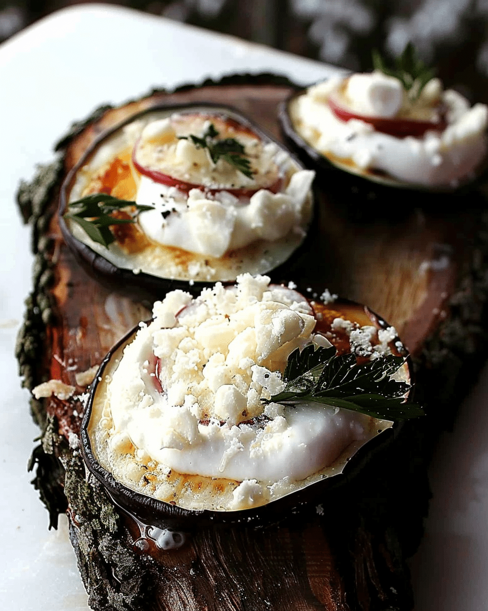 Grilled Eggplant with Yoghurt Sauce