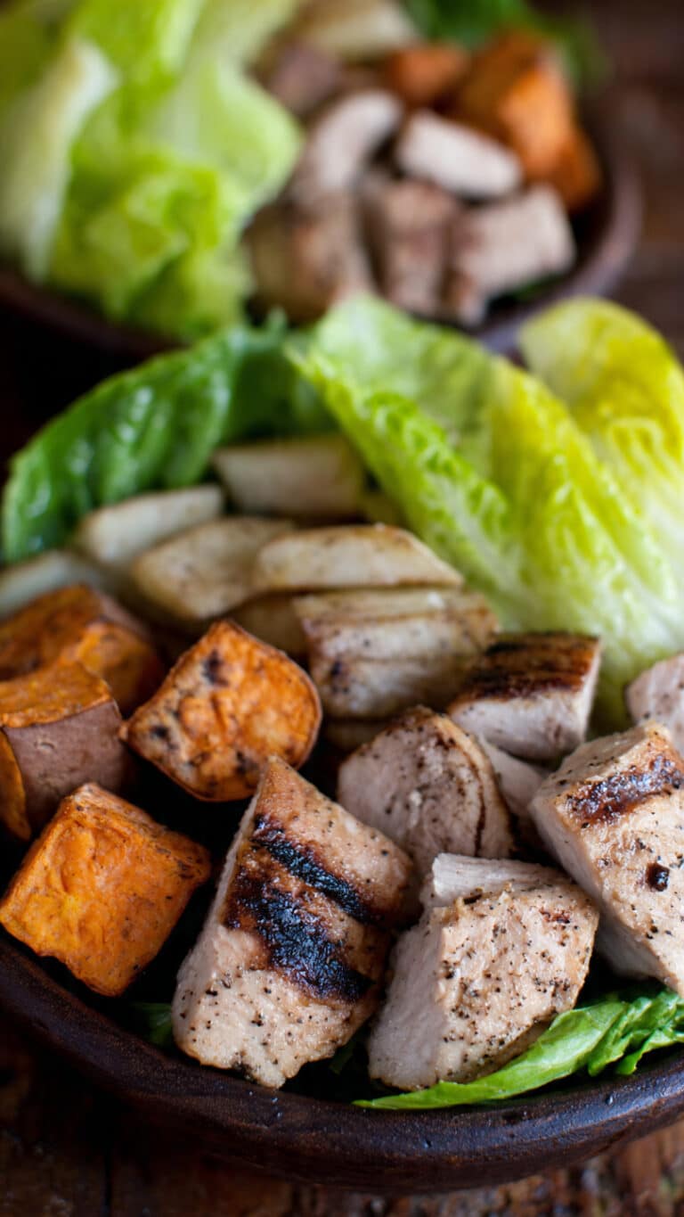 High-Protein Power Bowl with Sweet Potato & Chicken