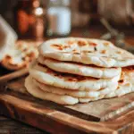 Homemade Roasted Garlic Naan Bread