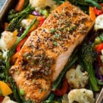 Honey Garlic Salmon and Mixed Veggies