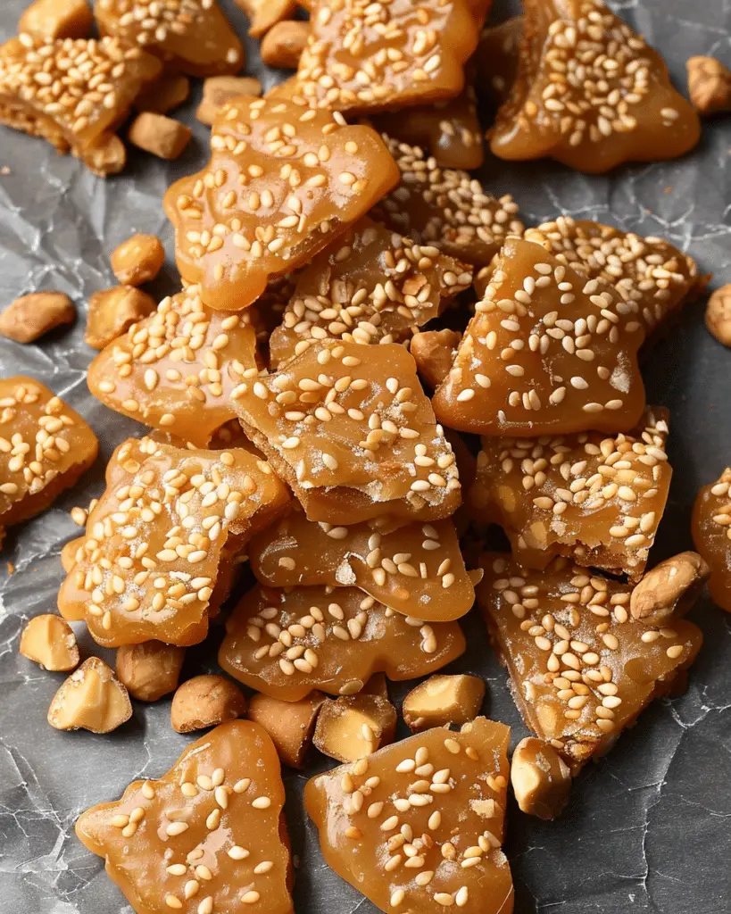 Honey Sesame Brittle