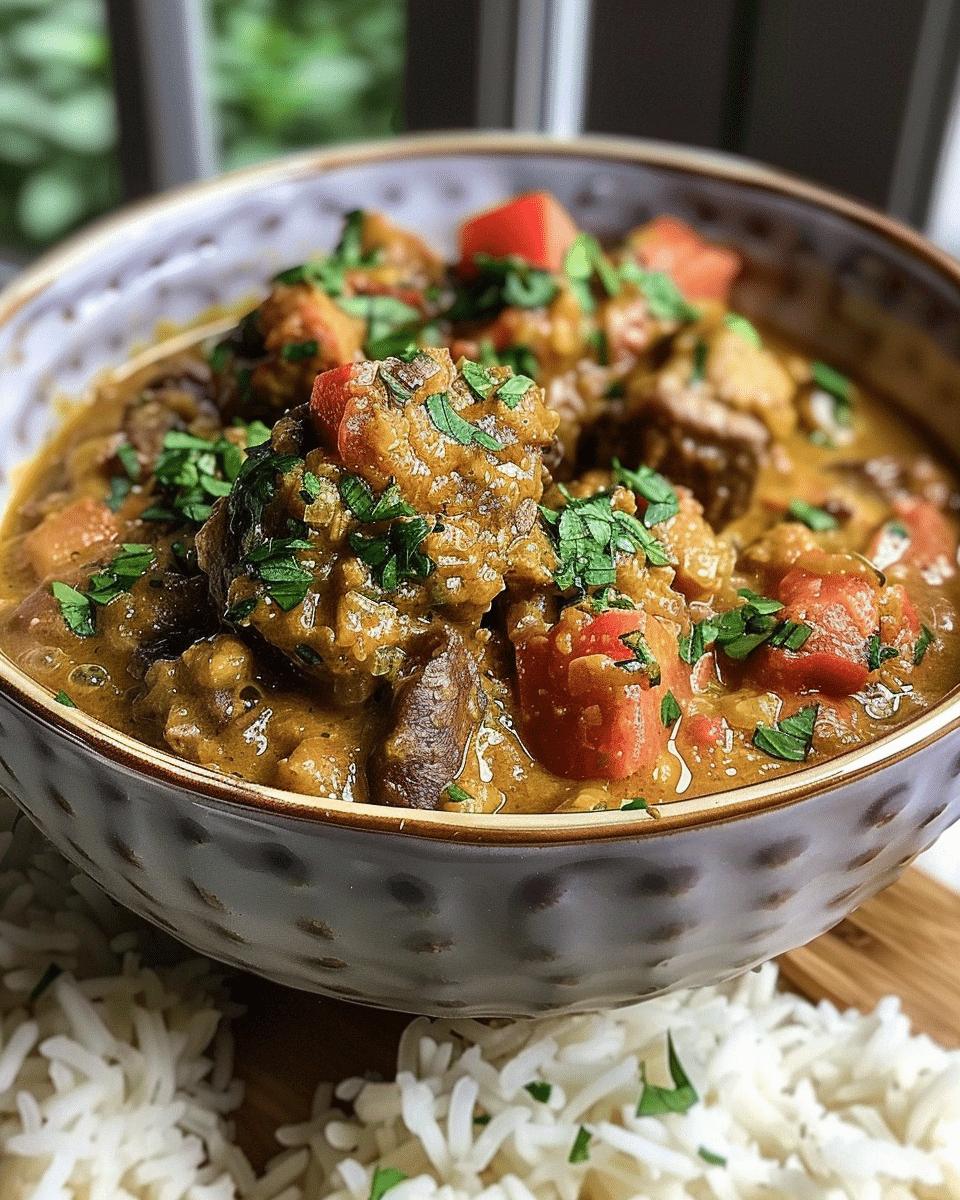 Jamaican Curry Goat with Coconut Rice