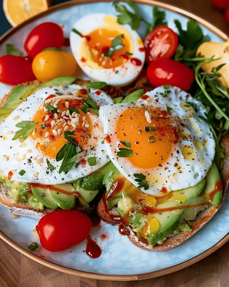 Jammy Egg Avocado Toast Dream Plate