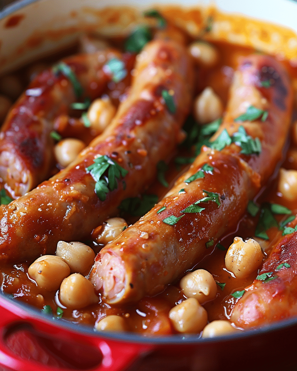Kielbasa, Chickpea and Tomato Ragout