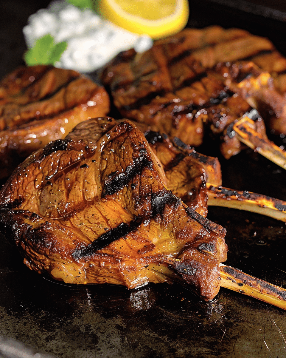 Lamb Chops with Spiced Yogurt Marinade