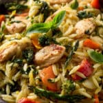 Lemon Chicken & Veggie Orzo Stir Fry