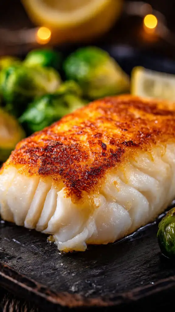 Lemon Garlic Butter Cod Bowls with Roasted Brussels Sprouts