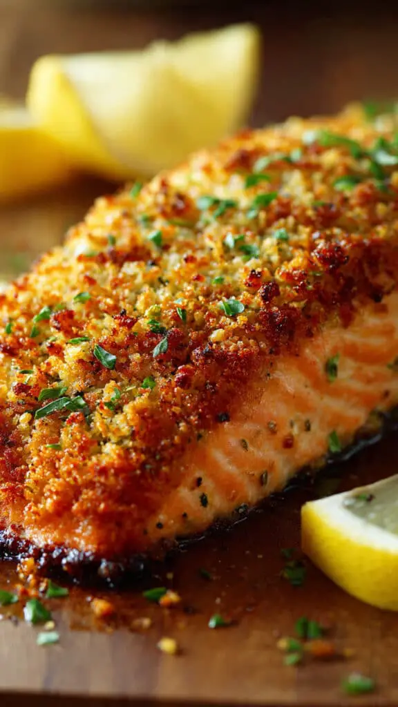 Lemon Panko-Crusted Salmon