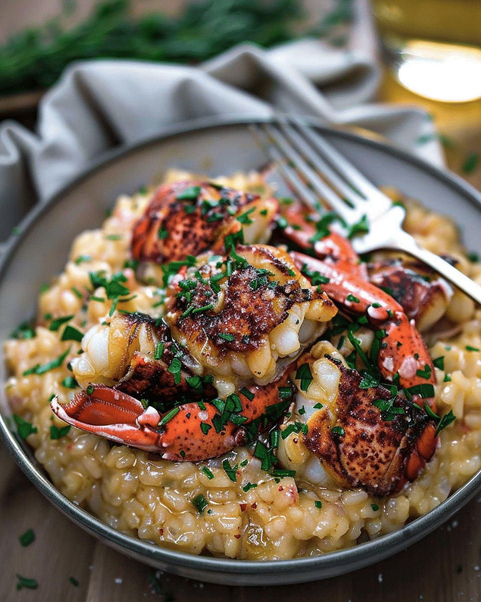 Lemon Butter Lobster Risotto