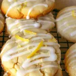 Lemon Olive Oil Cookies with Lemon Drizzle