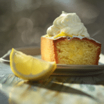 Lemon Olive Oil Loaf Cake with Mascarpone Whipped Cream