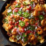 Loaded Shrimp and Beef Nachos