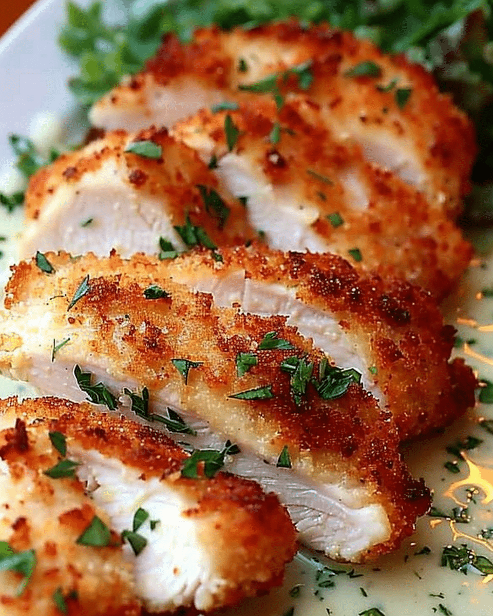 Longhorn Style Parmesan Crusted Chicken