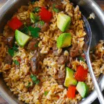 Mexican Beef and Rice Skillet