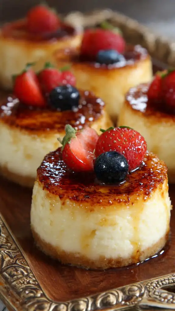 Mini Crème Brûlée Cheesecakes