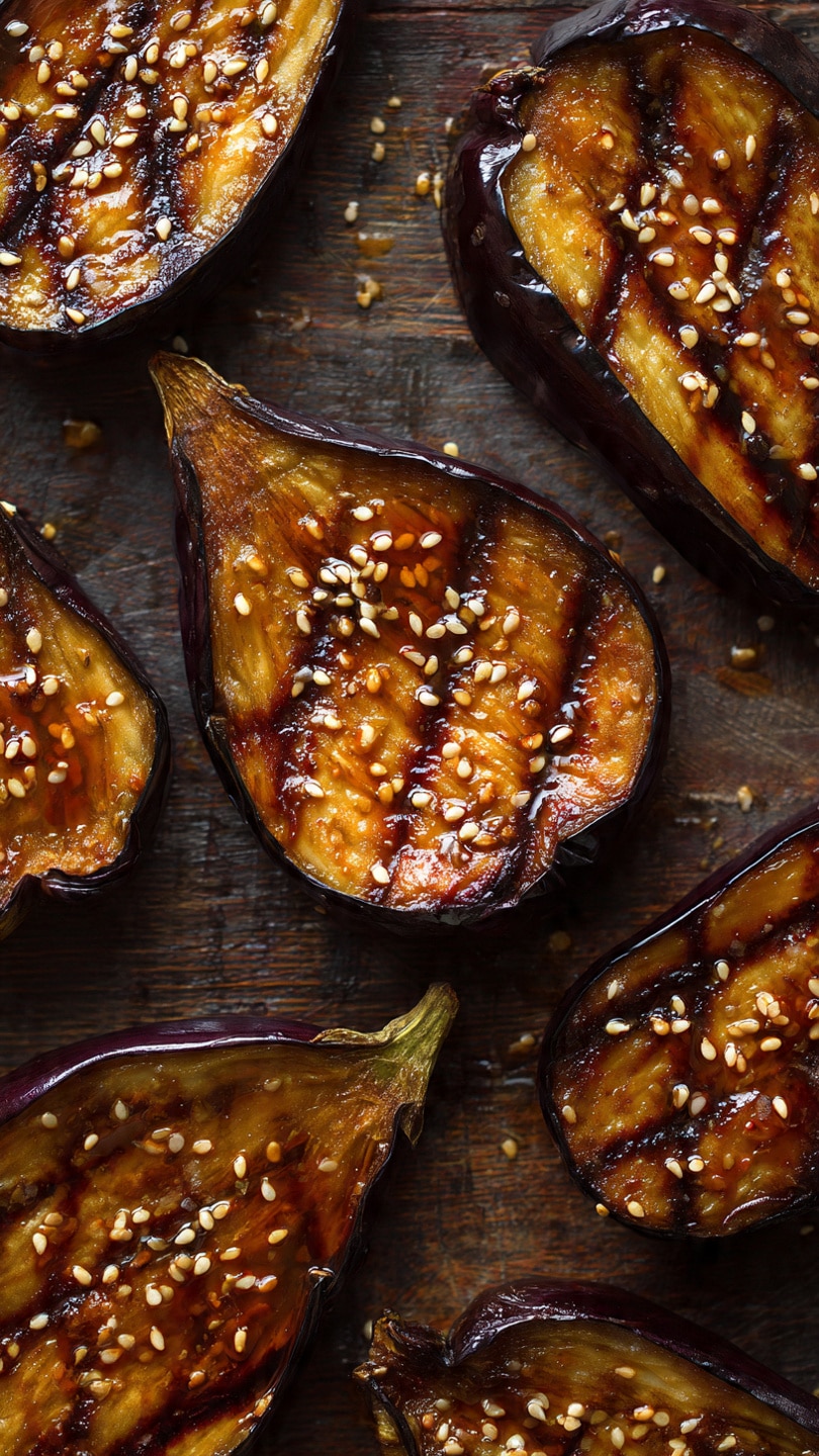Miso and Honey Roast Aubergine