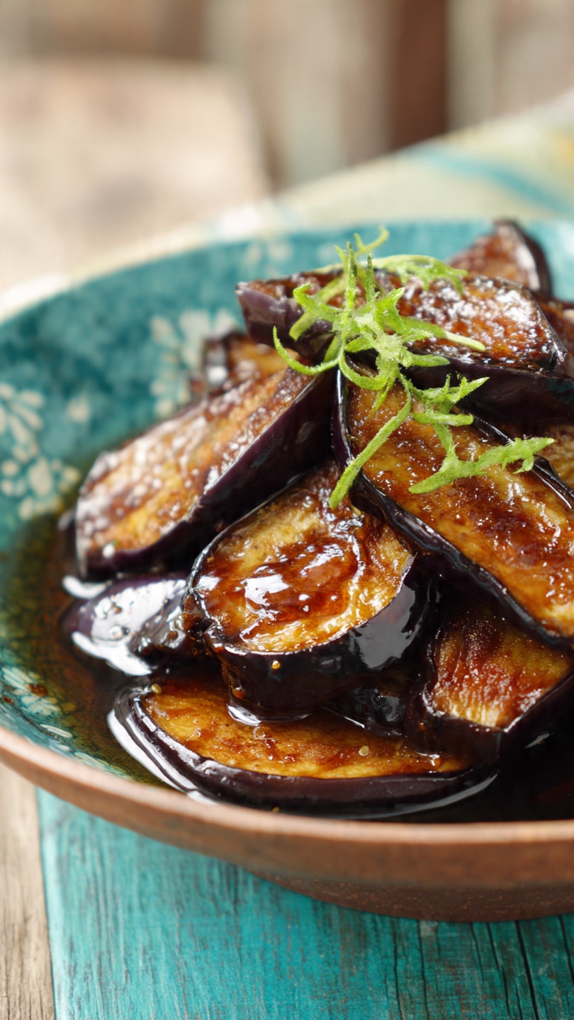 Miso and Honey Roast Aubergine