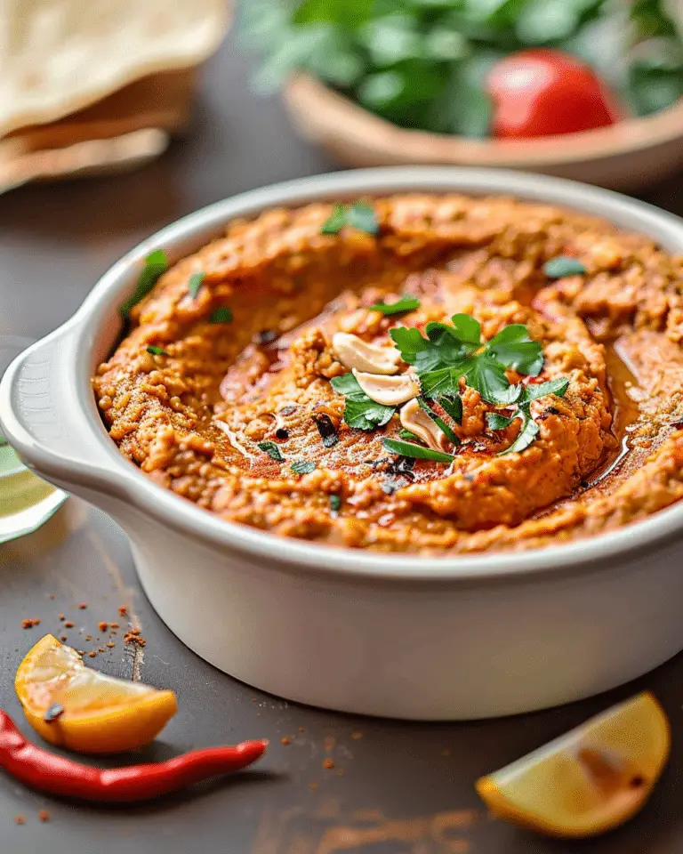 Muhammara (Roasted Red Pepper Dip)