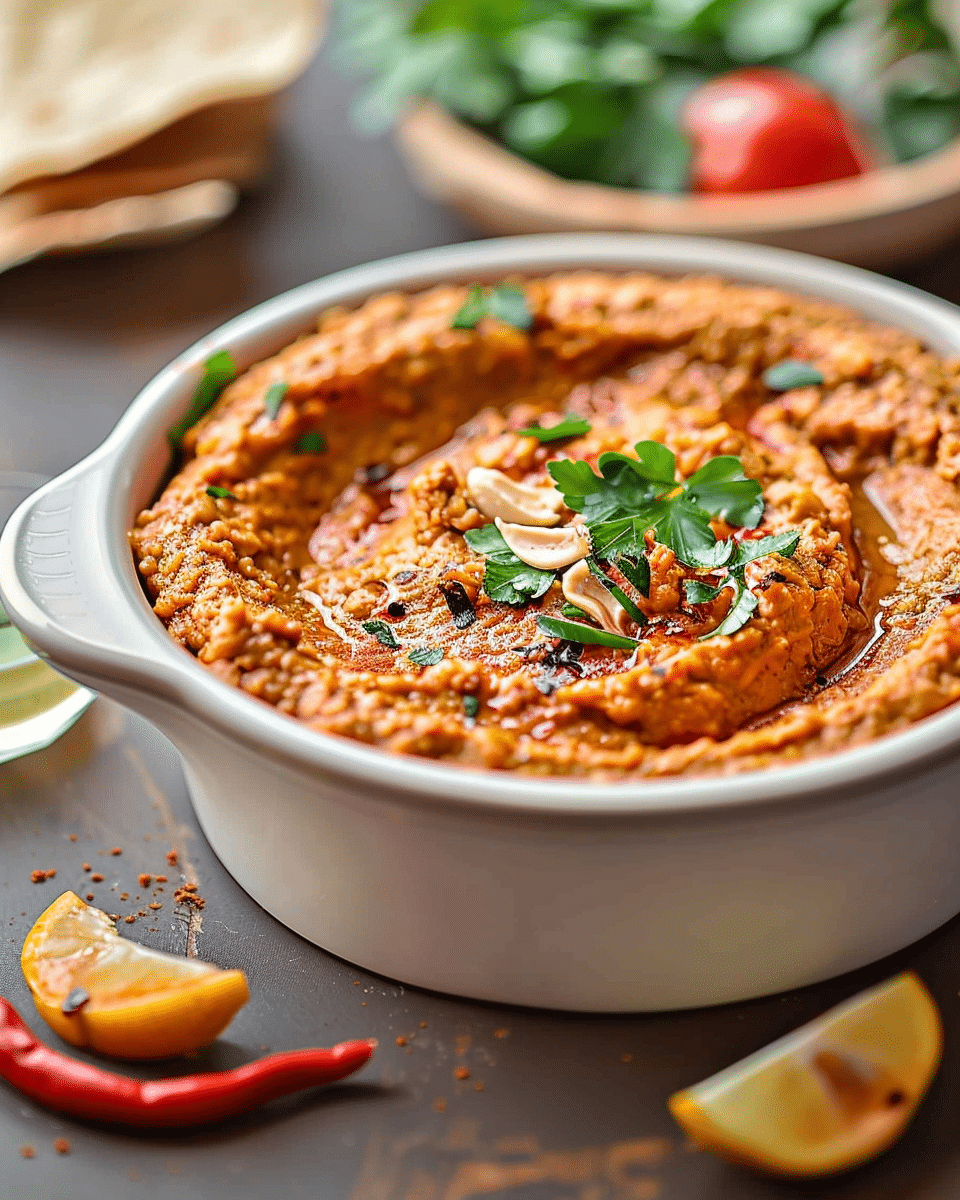 Muhammara (Roasted Red Pepper Dip)