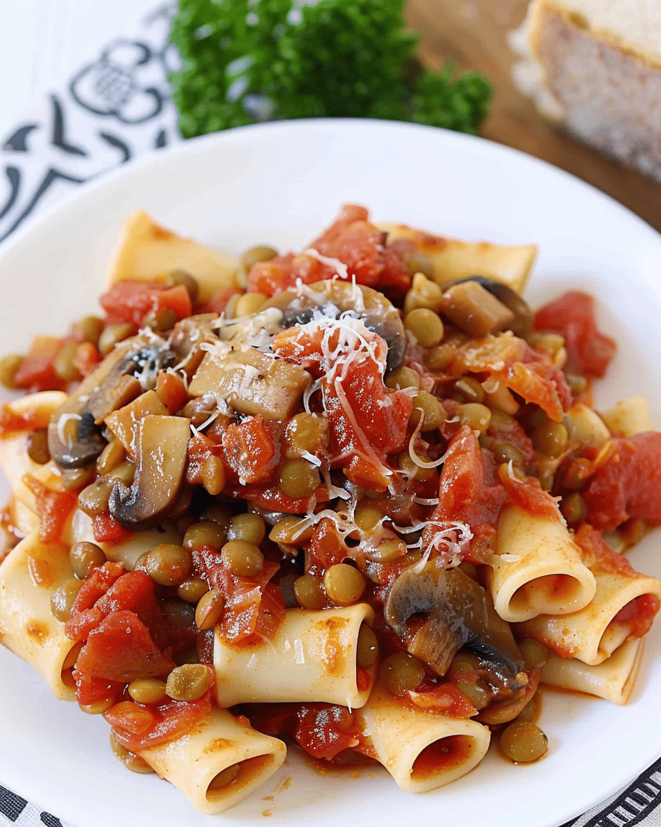 Mushroom and Lentil Ragu Recipe