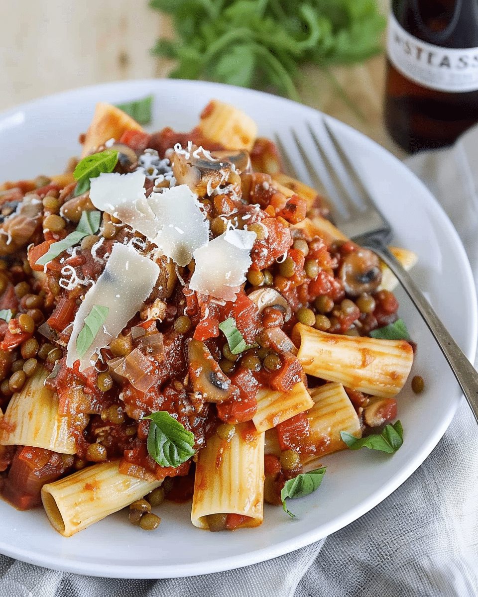 Mushroom and Lentil Ragu Recipe