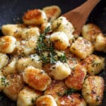 Crispy Pan Fried Gnocchi with Brown Butter