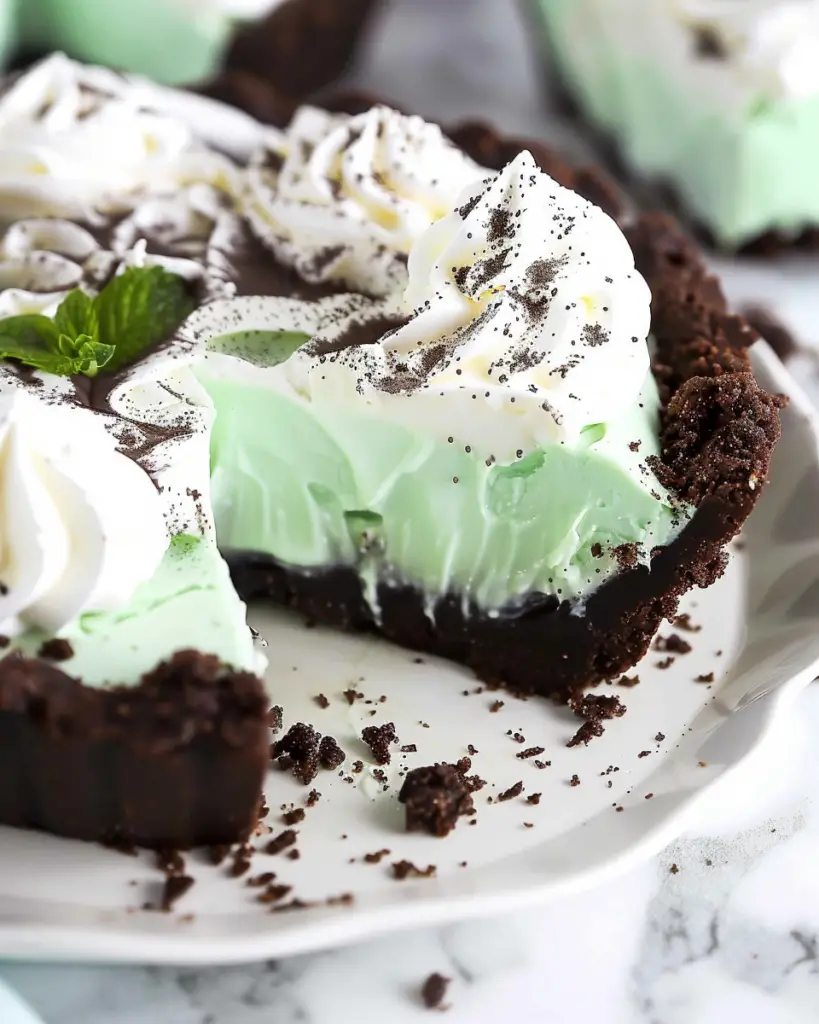 No-Bake Grasshopper Pie