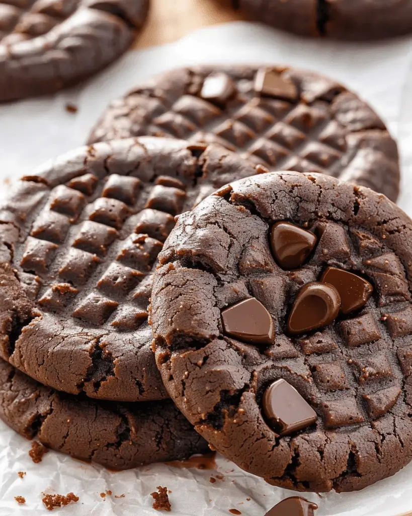 No-Bake 4-Ingredient Chocolate Cookies