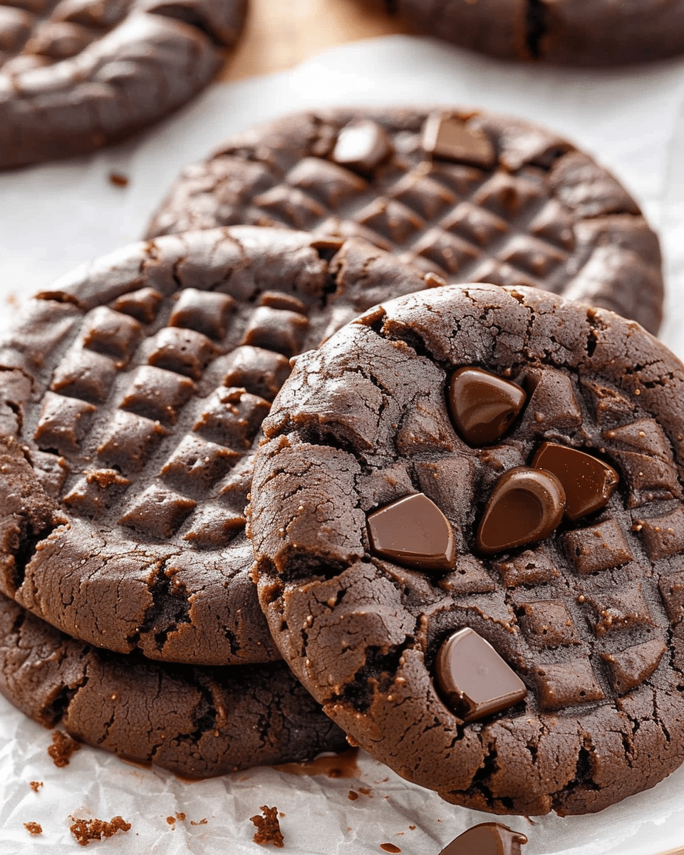 No-Bake 4-Ingredient Chocolate Cookies