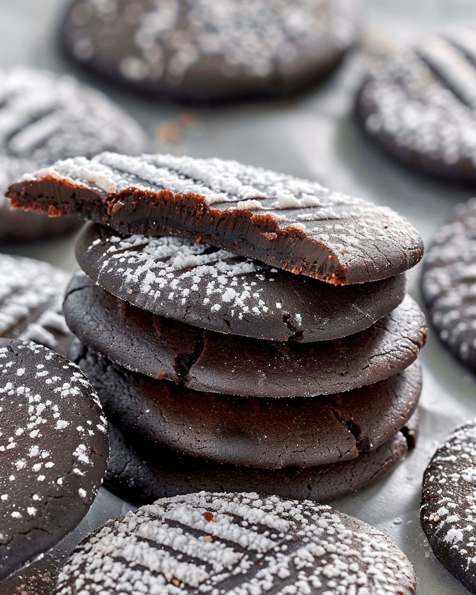 No-Bake 4-Ingredient Chocolate Cookies