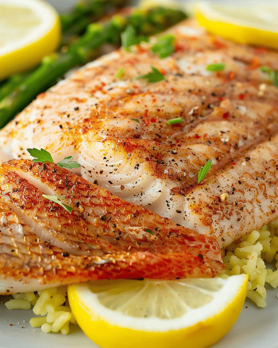 Pan-Grilled Red Snapper Recipe