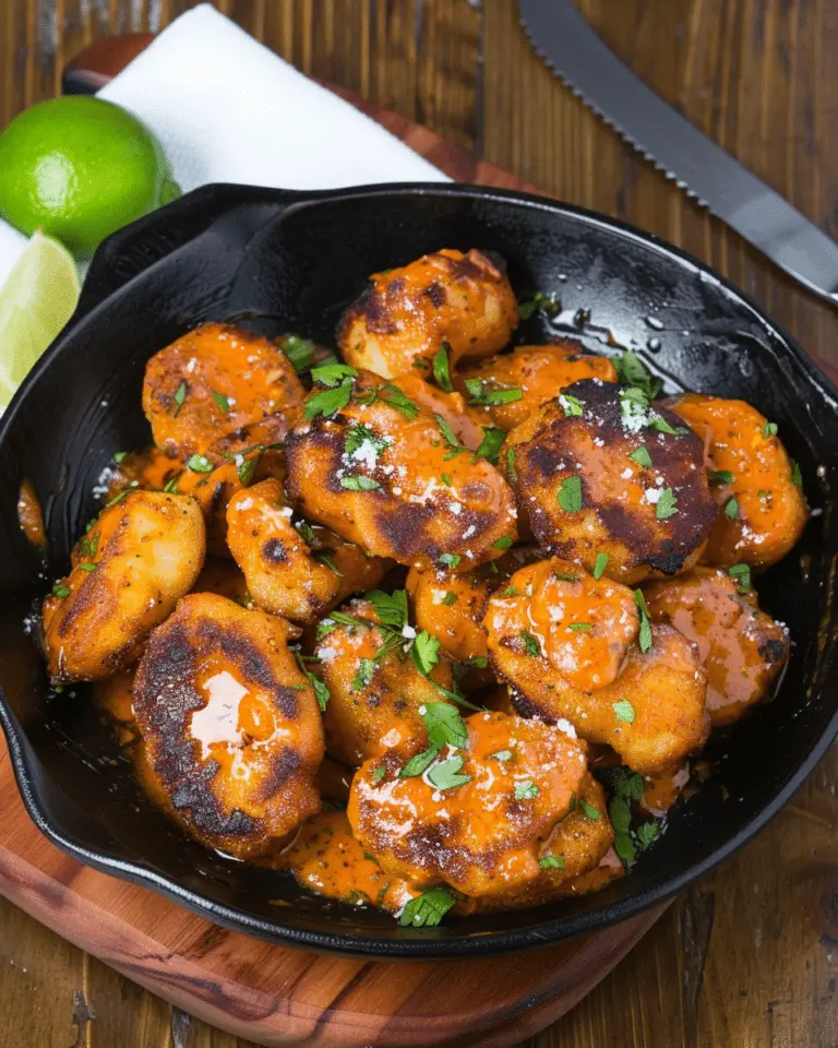 Pan Fried Curry Ricotta Gnocchi in Chile Lime Brown Butter Sauce