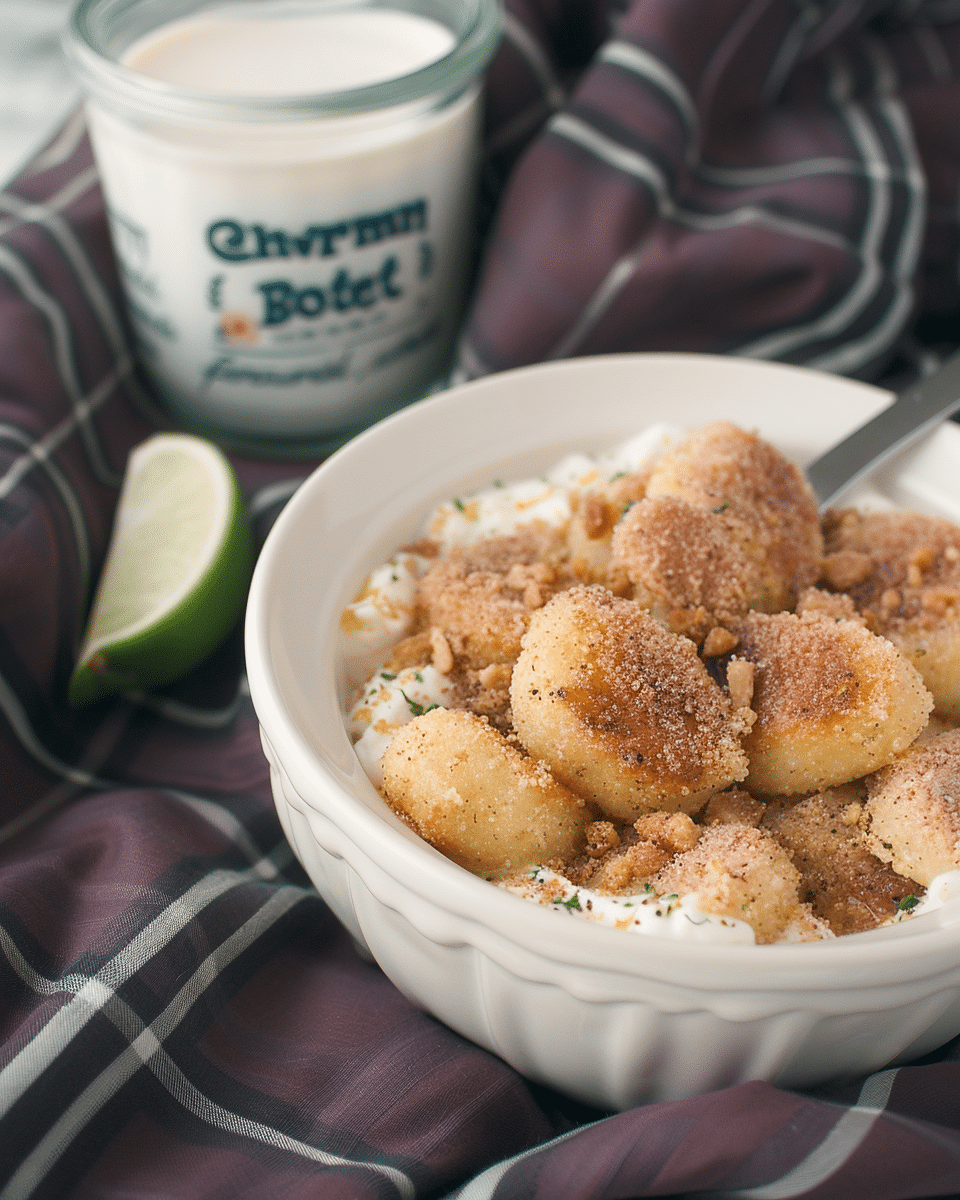 Pan Fried Curry Ricotta Gnocchi in Chile Lime Brown Butter Sauce