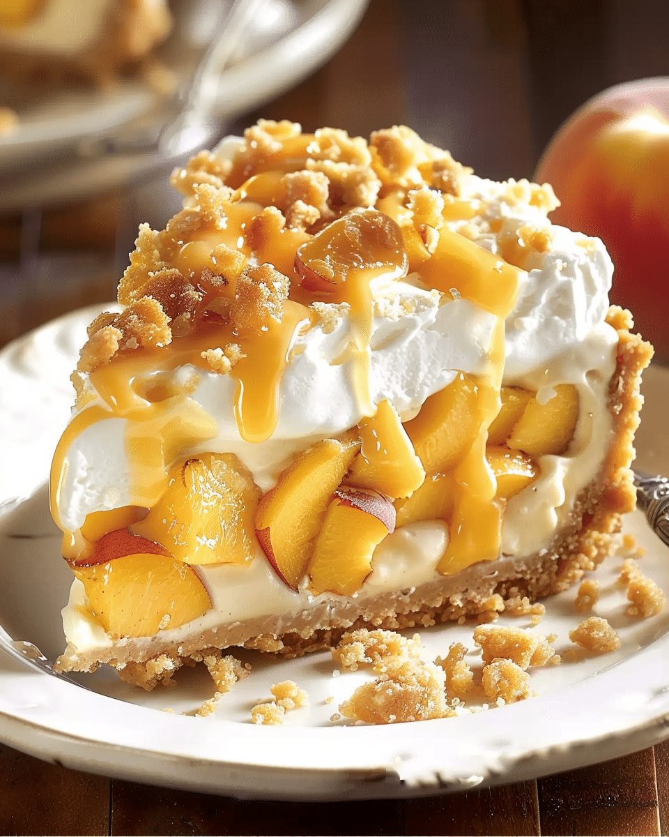 Peach Cobbler Cheesecake Bliss