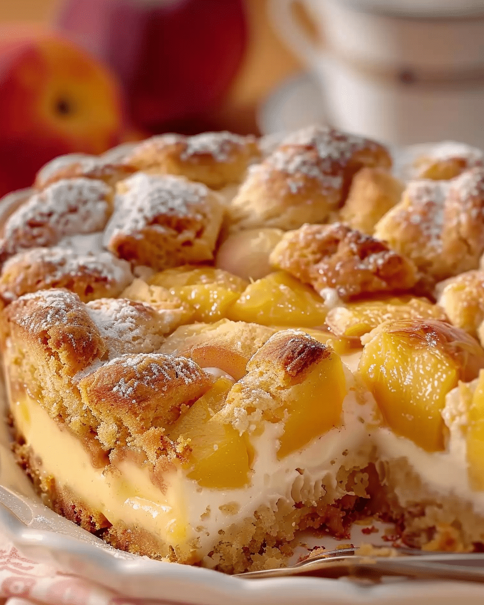 Peach Cobbler Cheesecake Bliss