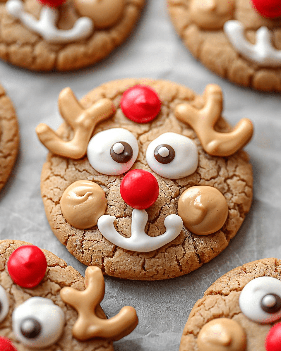 Peanut Butter Reindeer Cookies