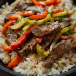 Pepper Steak and Rice