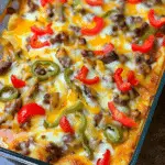 Philly Cheesesteak Casserole