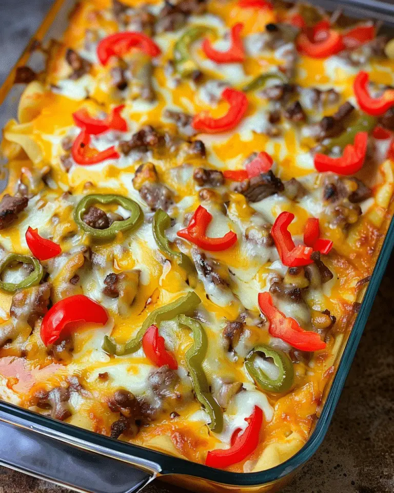 Philly Cheesesteak Casserole