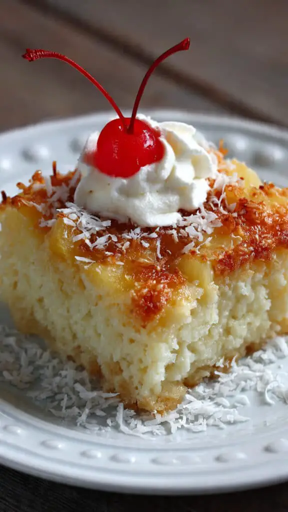 Pina Colada Dump Cake