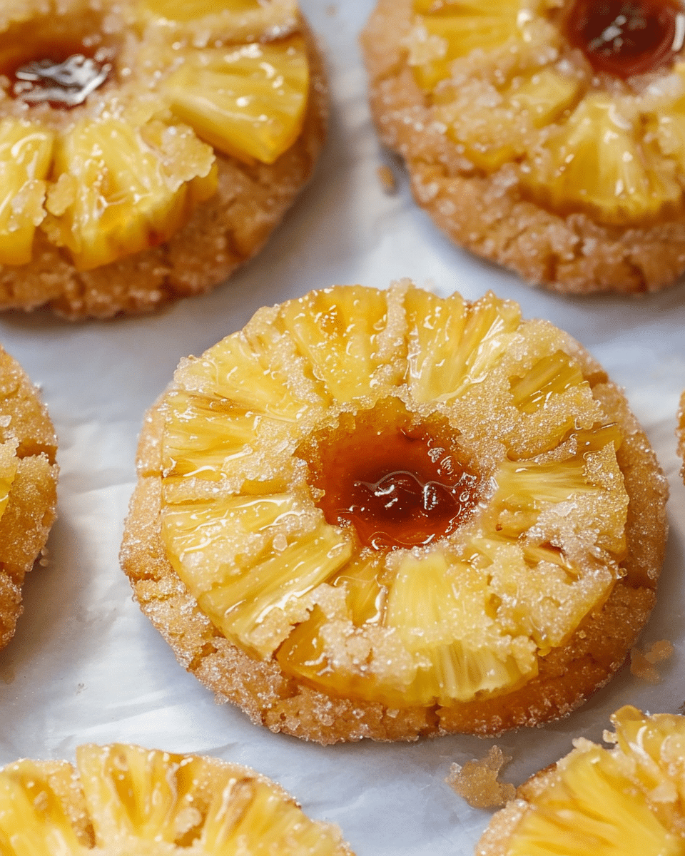 Pineapple Upside-Down Sugar Cookies