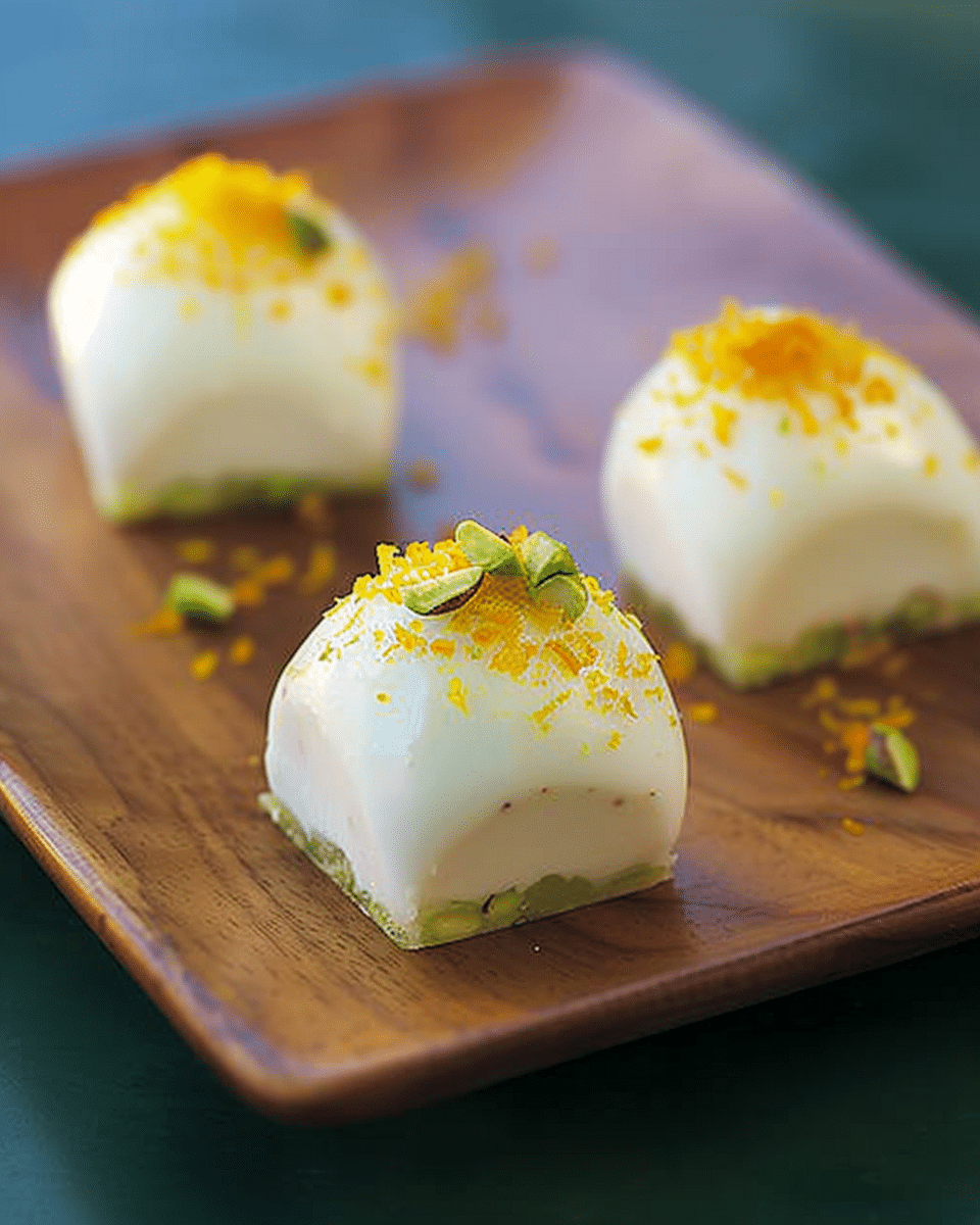 How To Make Pistachio, Orange Blossom and Pomegranate Delices