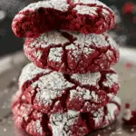 Red Velvet Crinkle Cookies