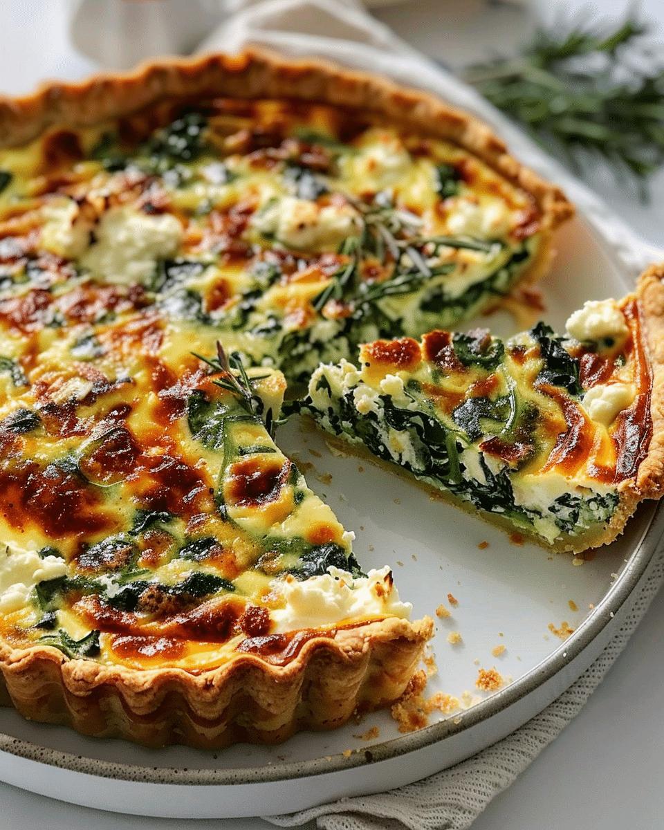 Ricotta Spinach Quiche